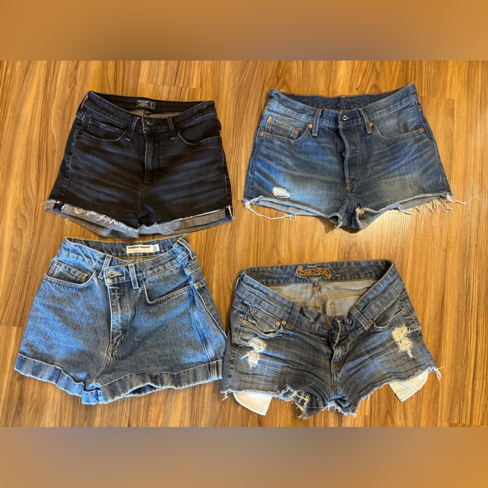 DENIM SHORTS BUNDLE (Levi’s, American Apparel, Abercrombie)